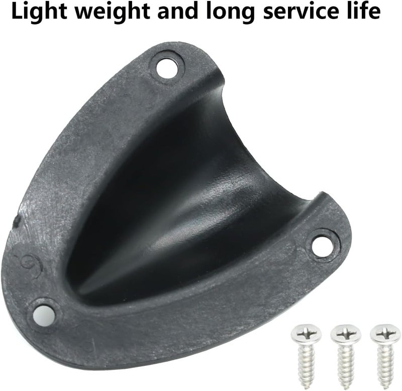LTEMG Nylon Marine 2-1/2" Cable Vent Wire Cover,Black Clamshell Vent for Boat,Wire Vent Cover(4 Pcs) - Image 4